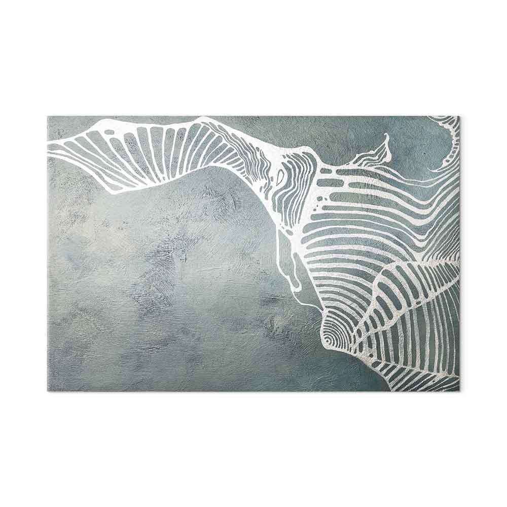 Abstract Butterfly Weave Wide Canvas Print