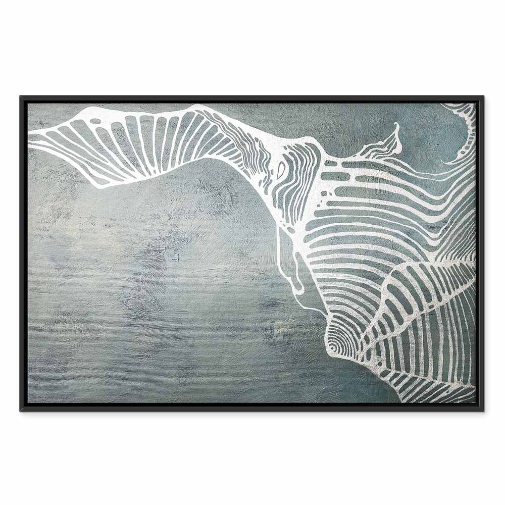 Abstract Butterfly Weave Wide Canvas Print