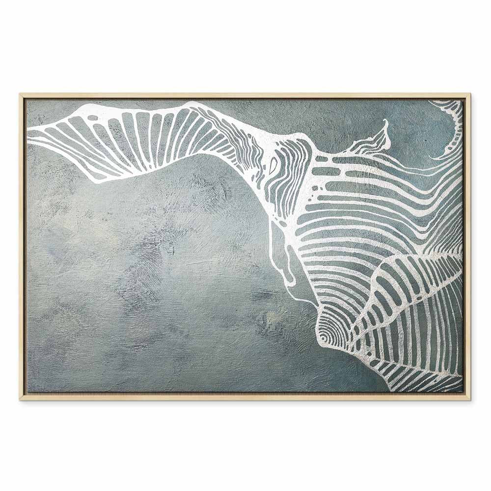 Abstract Butterfly Weave Wide Canvas Print