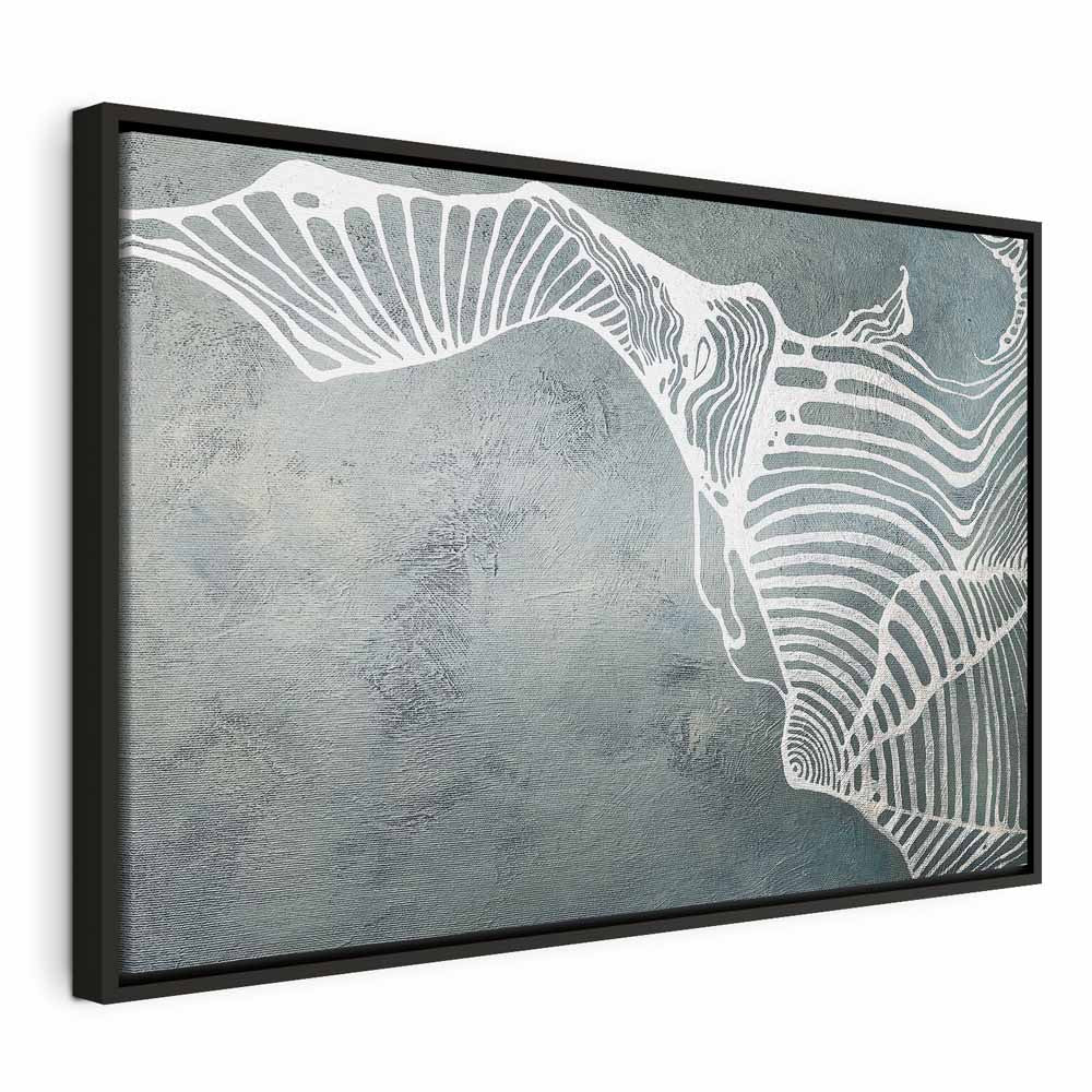 Abstract Butterfly Weave Wide Canvas Print