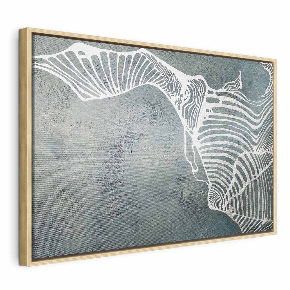 Abstract Butterfly Weave Wide Canvas Print