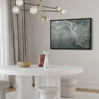 Abstract Butterfly Weave Wide Canvas Print