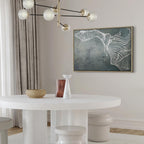 Abstract Butterfly Weave Wide Canvas Print