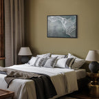 Abstract Butterfly Weave Wide Canvas Print