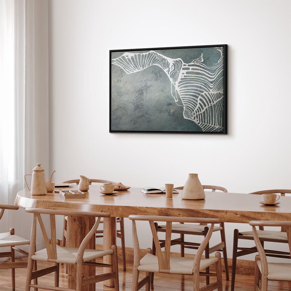 Abstract Butterfly Weave Wide Canvas Print