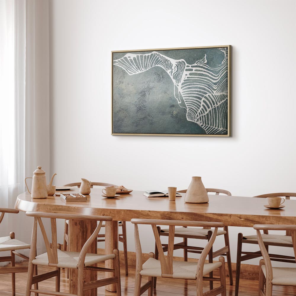 Abstract Butterfly Weave Wide Canvas Print