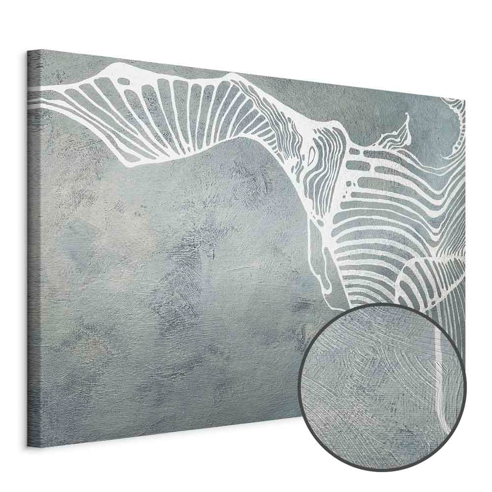 Abstract Butterfly Weave Wide Canvas Print