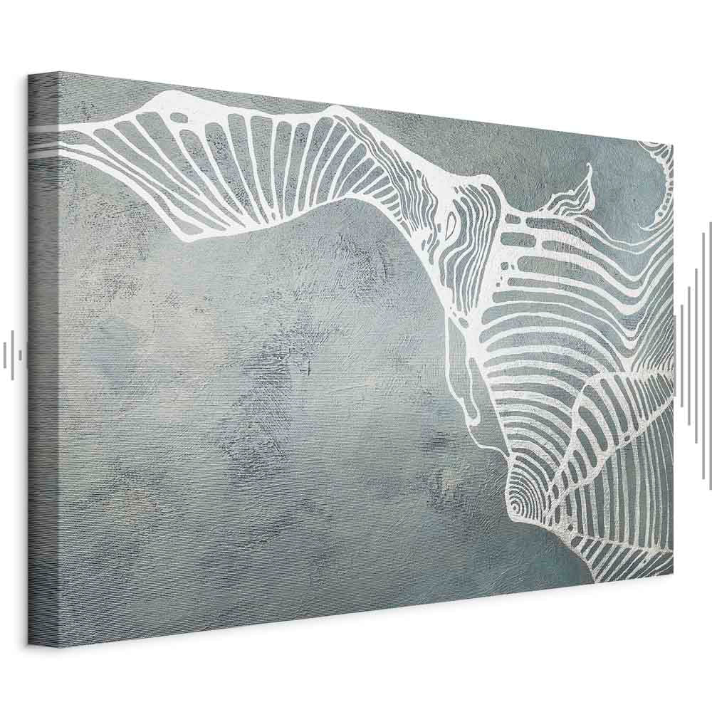 Abstract Butterfly Weave Wide Canvas Print