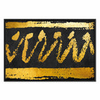 Abstract Gold Seal Wide Canvas Print