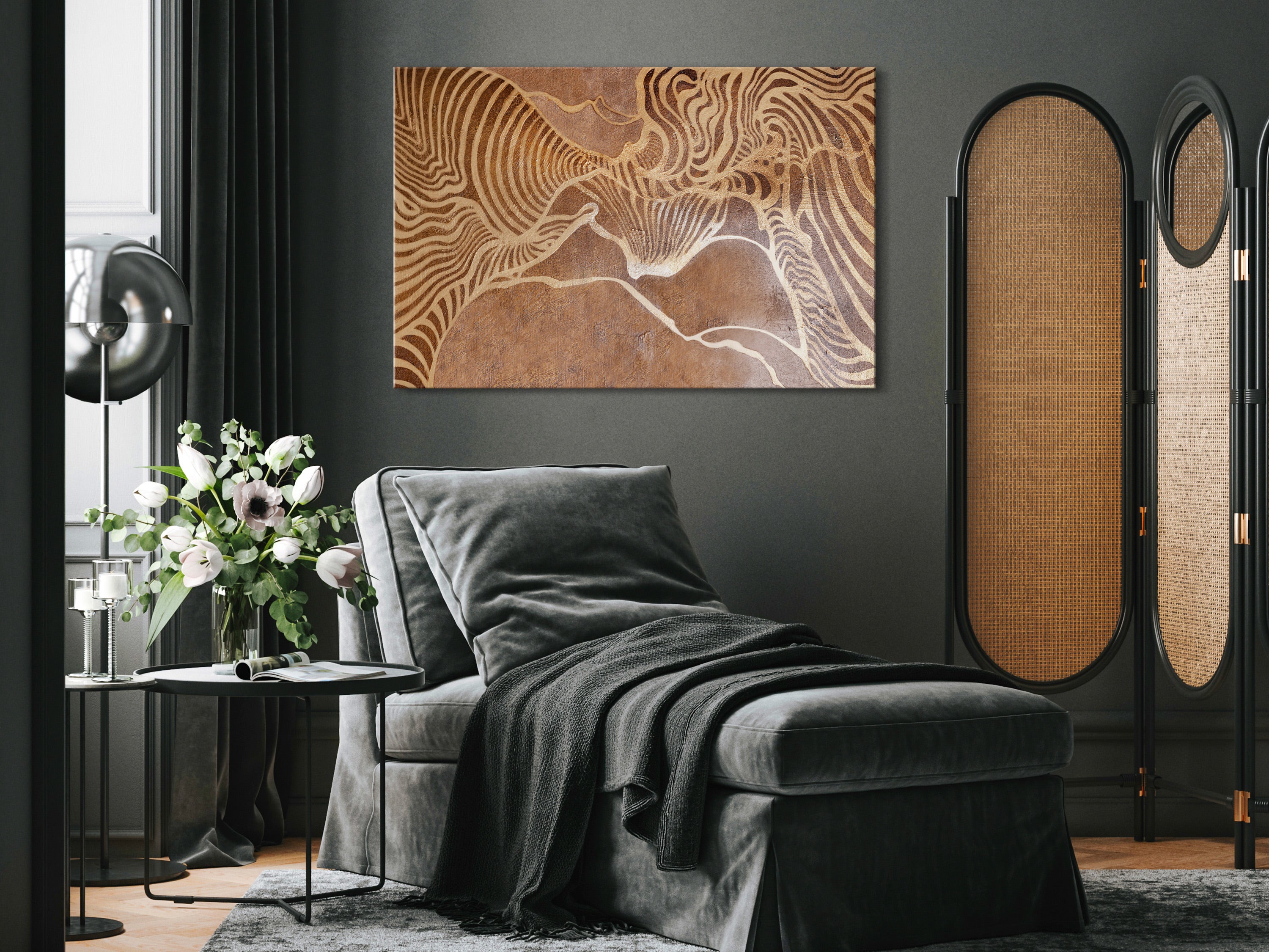 Abstract Canvas Print with Natural Motif