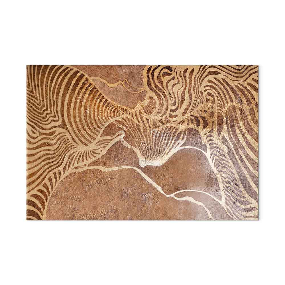 Abstract Nature Labyrinth Wide Canvas Print