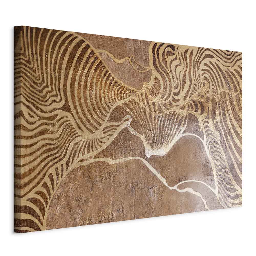 Abstract Nature Labyrinth Wide Canvas Print