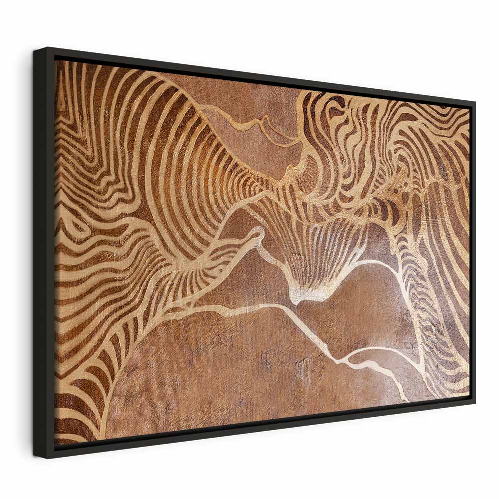 Abstract Nature Labyrinth Wide Canvas Print