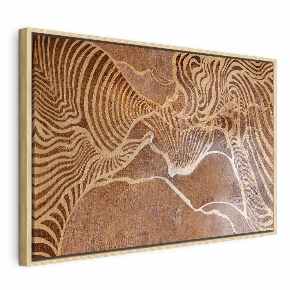 Abstract Nature Labyrinth Wide Canvas Print