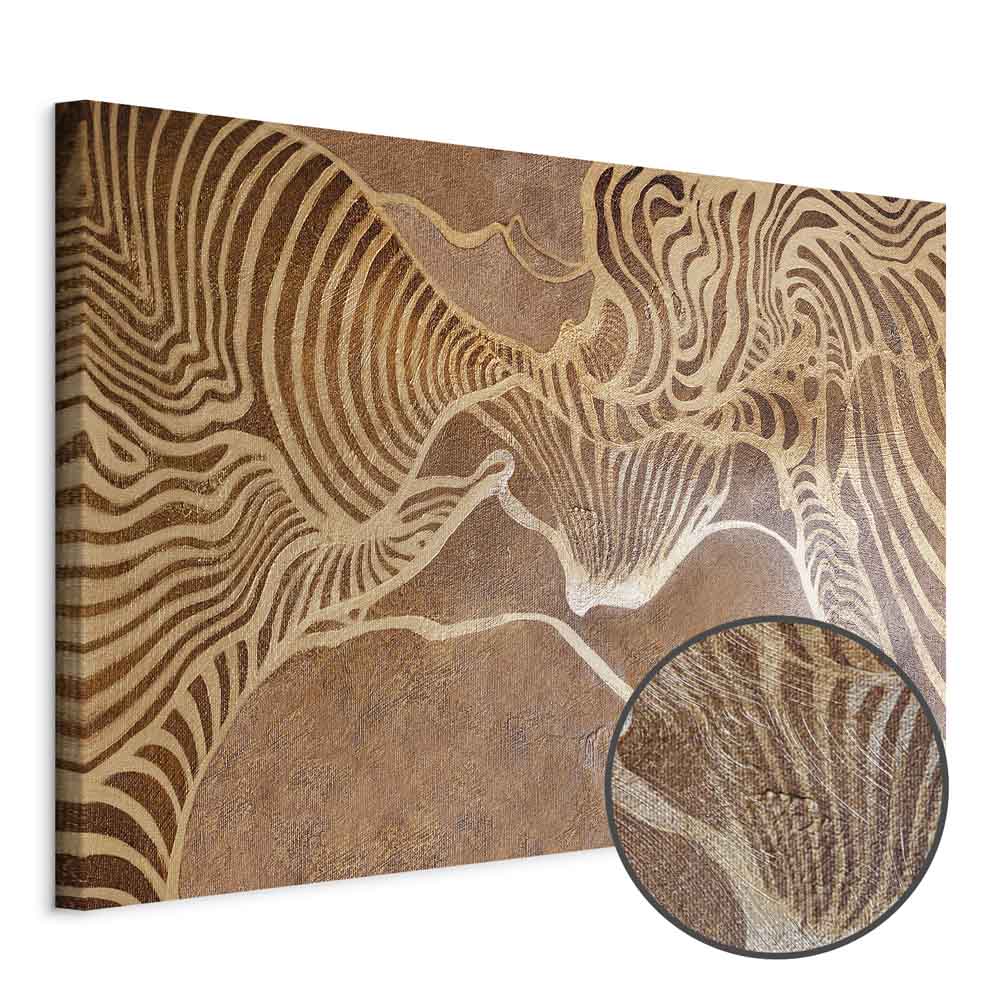 Abstract Nature Labyrinth Wide Canvas Print