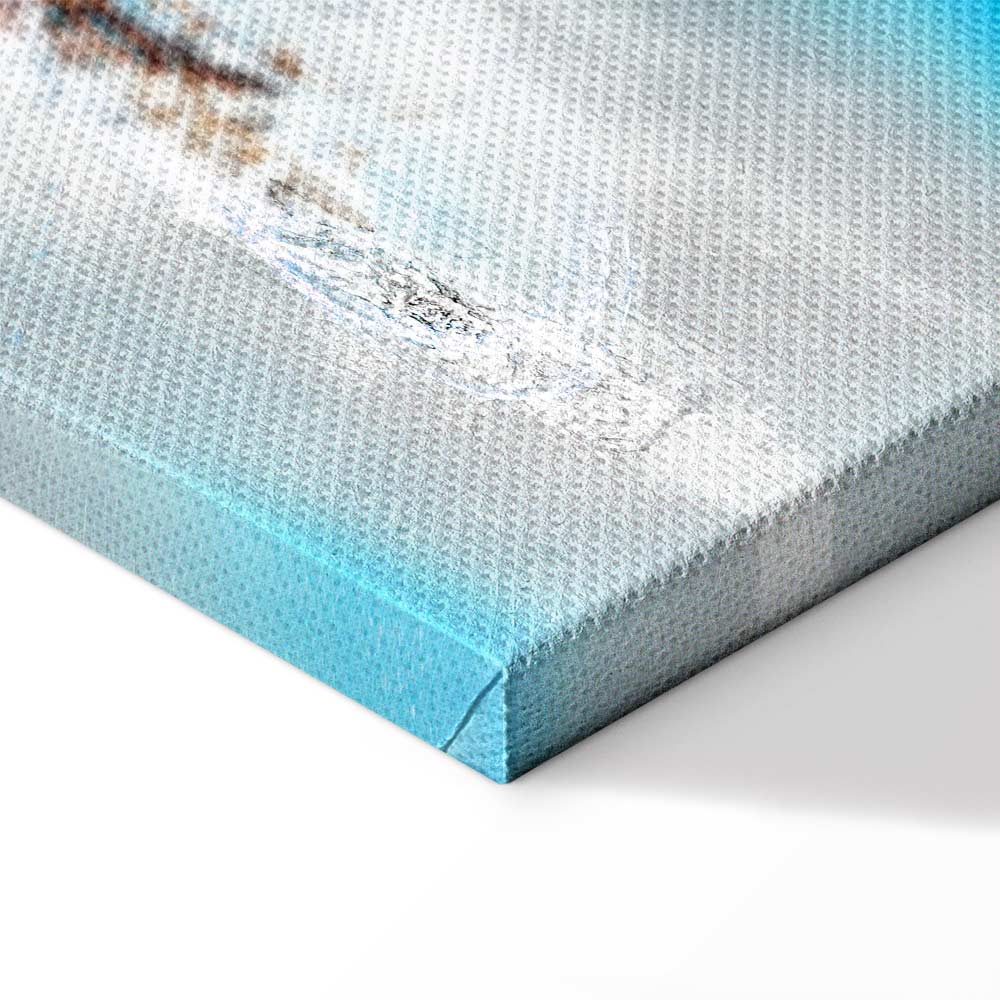 Winter Window Abstract Canvas Print