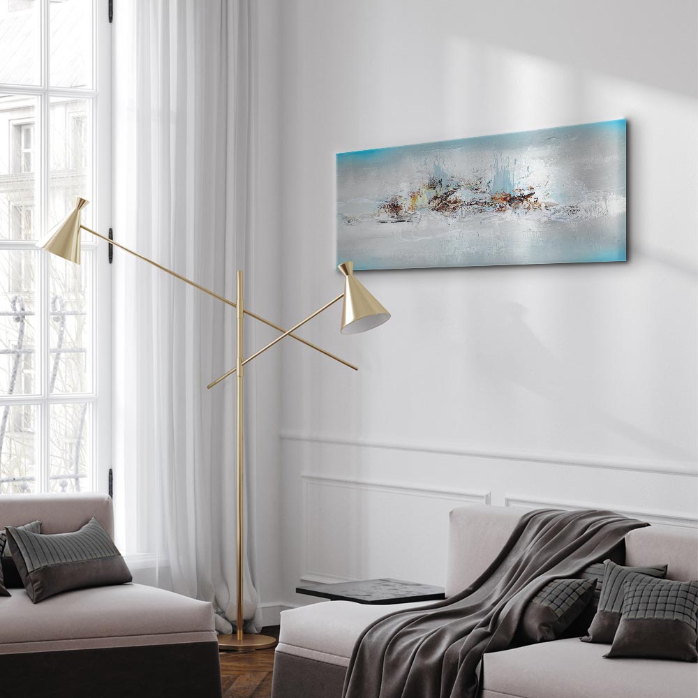 Winter Window Abstract Canvas Print