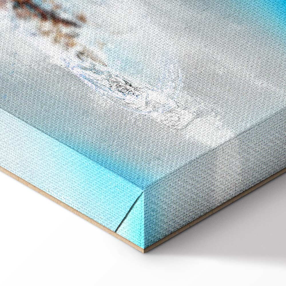 Winter Window Abstract Canvas Print