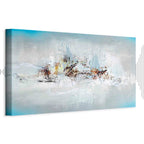 Winter Window Abstract Canvas Print