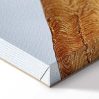 Indigo Abstract Ridge Wide Canvas Print