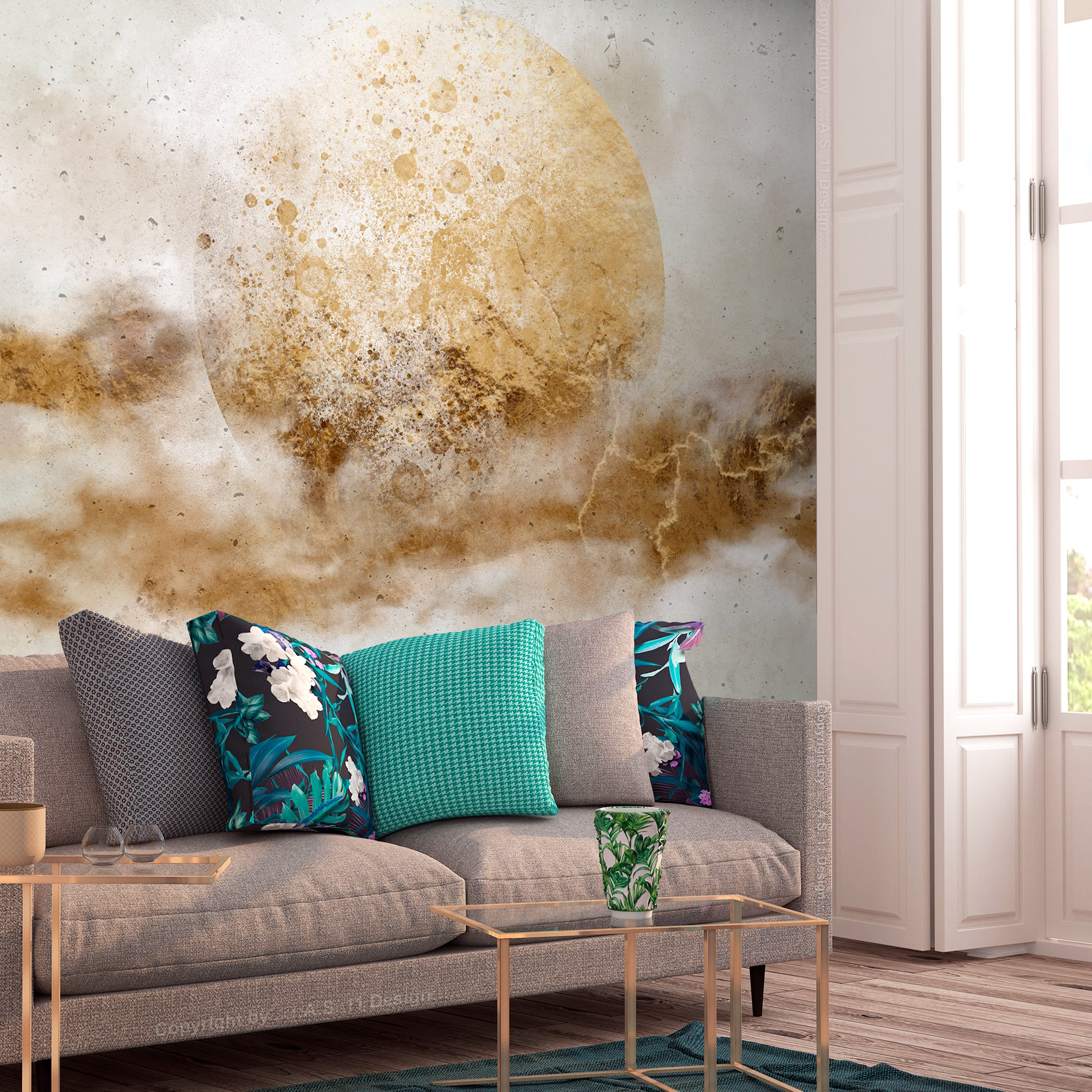 Inner Symphony Wall Mural in Abstract Design