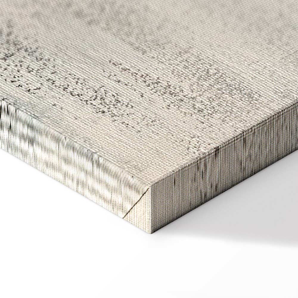 Poetic Nocturne Abstract Wide Canvas Print