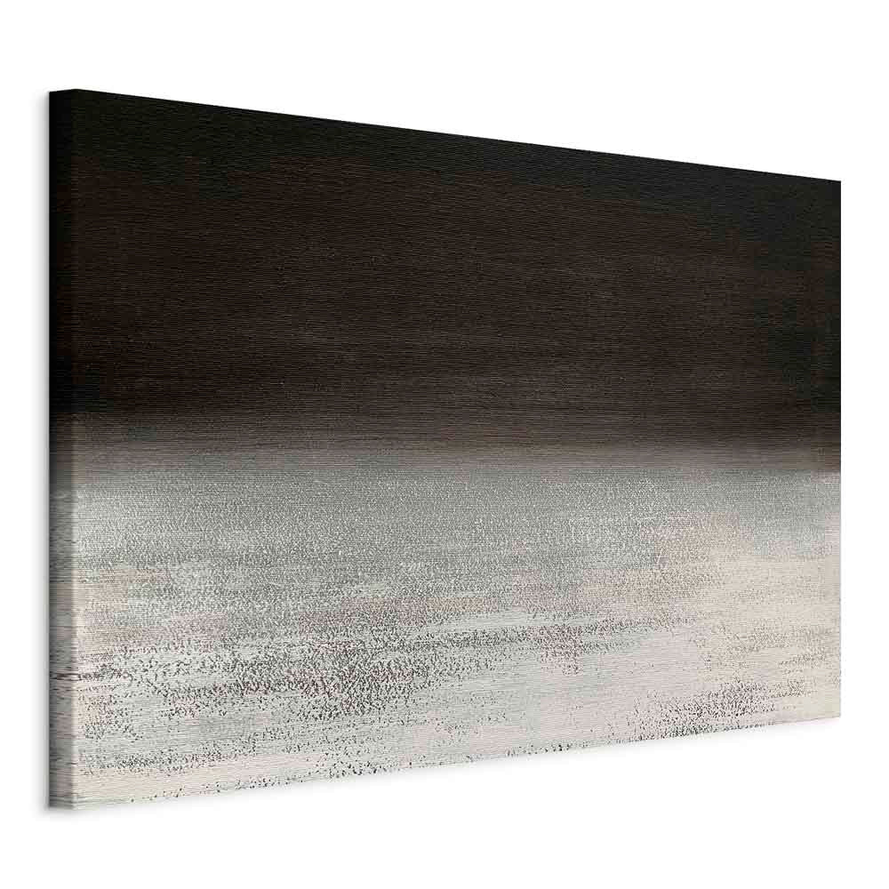 Poetic Nocturne Abstract Wide Canvas Print