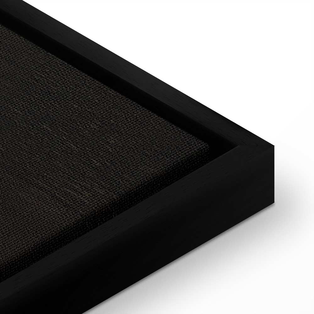 Poetic Nocturne Abstract Wide Canvas Print