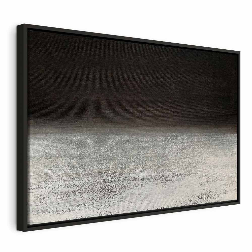 Poetic Nocturne Abstract Wide Canvas Print