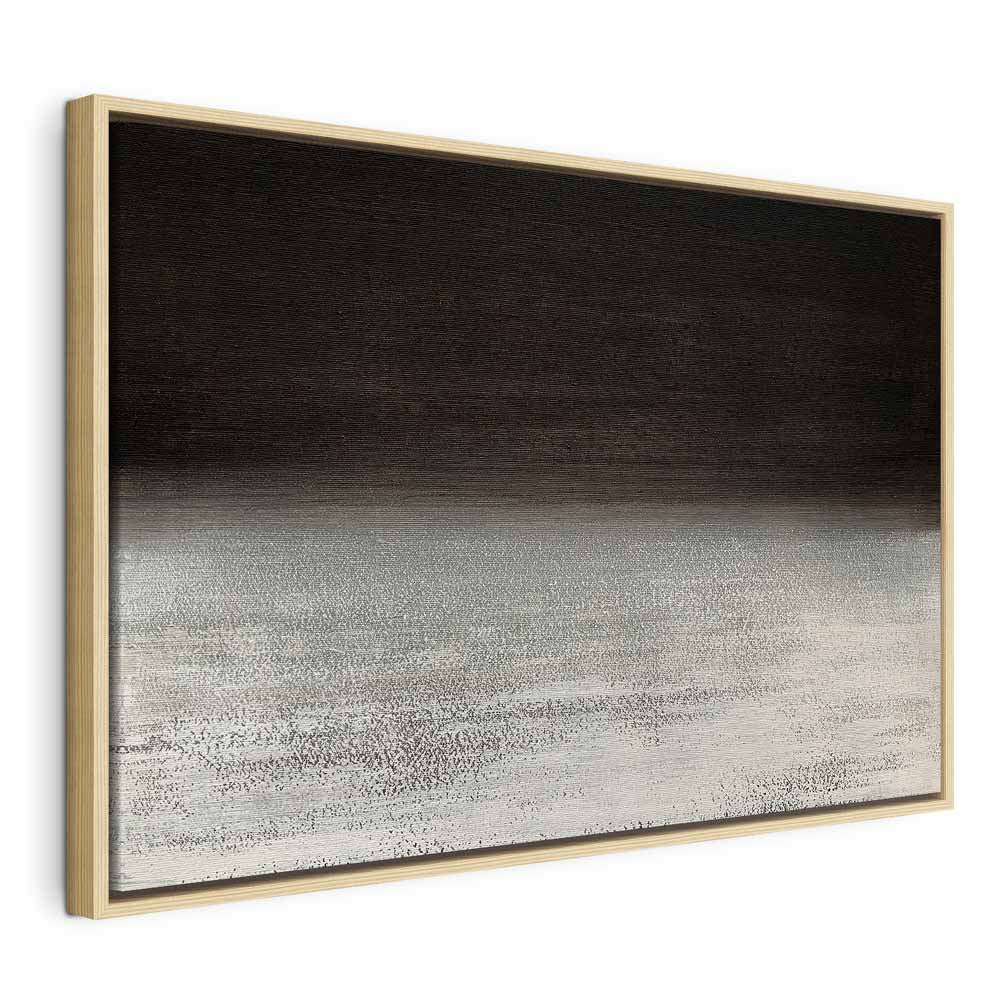 Poetic Nocturne Abstract Wide Canvas Print