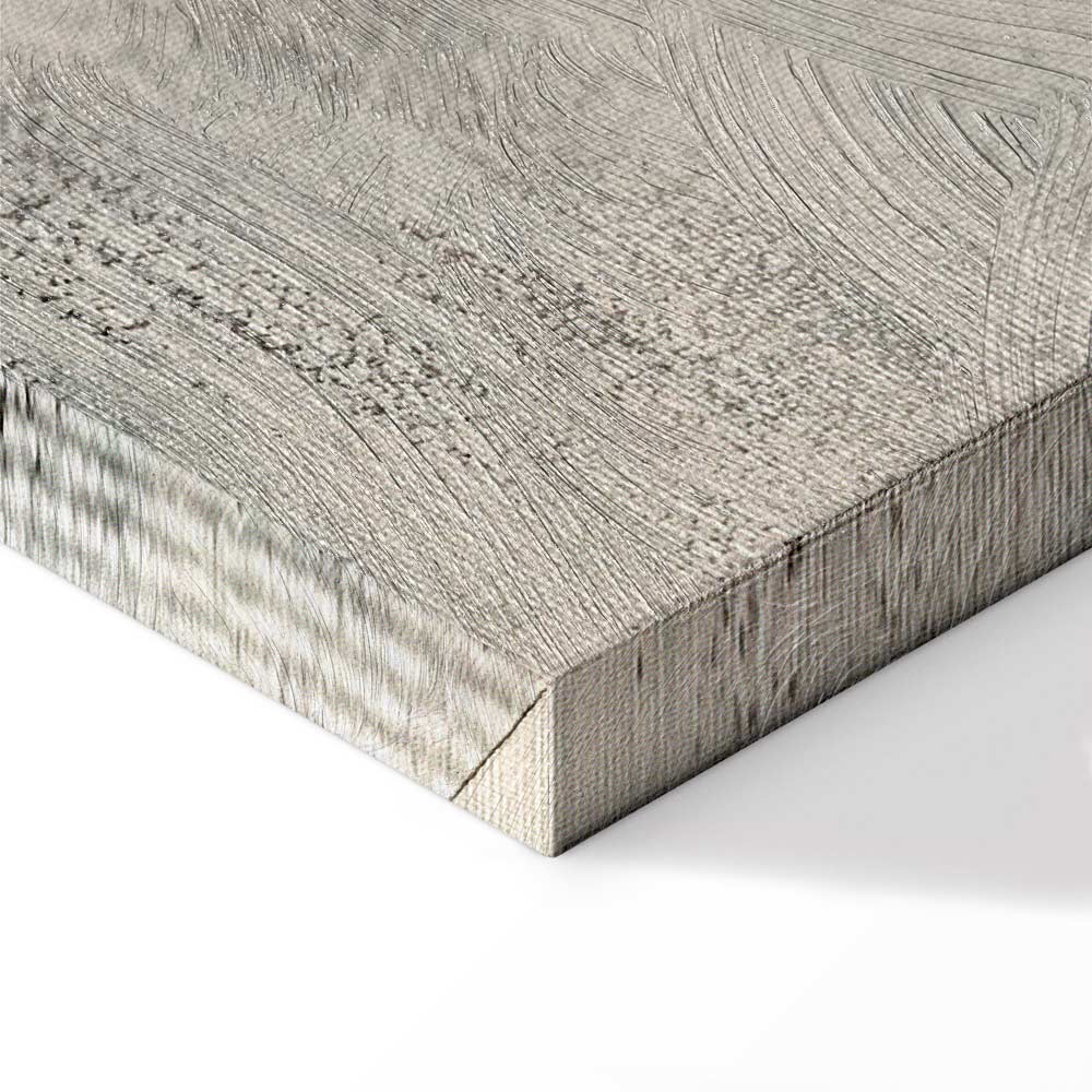 Poetic Nocturne Abstract Wide Canvas Print