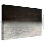 Poetic Nocturne Abstract Wide Canvas Print