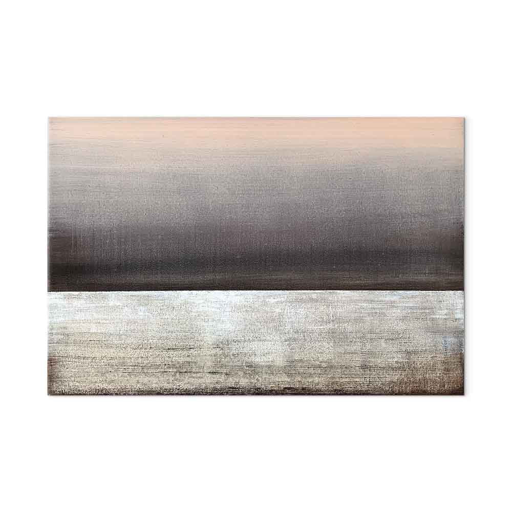 Pink Dawn Abstract Wide Canvas Print