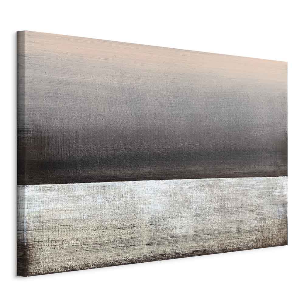 Pink Dawn Abstract Wide Canvas Print