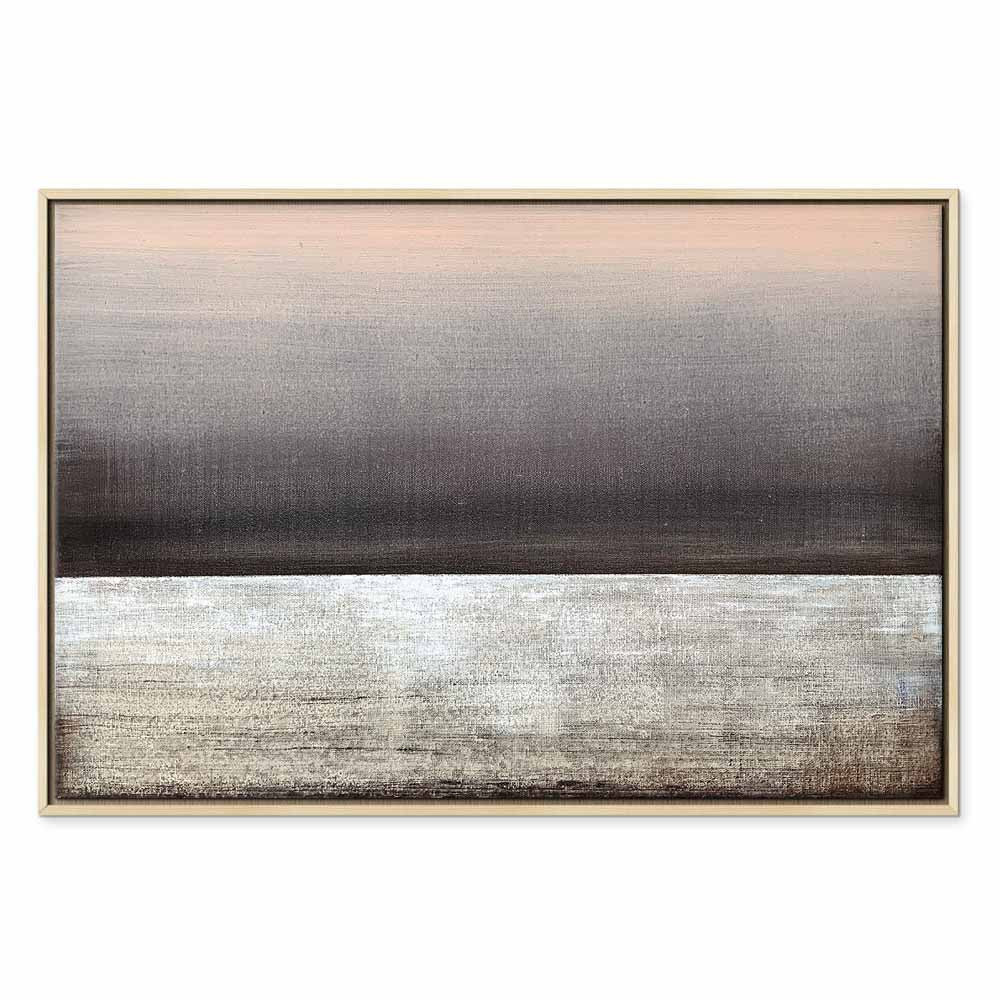 Pink Dawn Abstract Wide Canvas Print