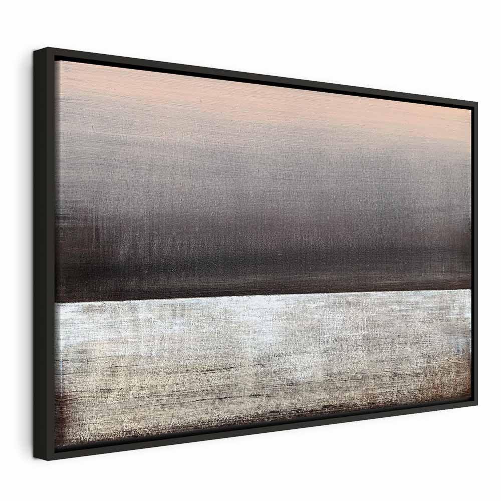 Pink Dawn Abstract Wide Canvas Print