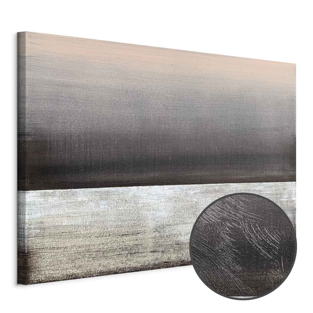 Pink Dawn Abstract Wide Canvas Print