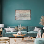 Abstract Balance of Shades Wide Canvas Print