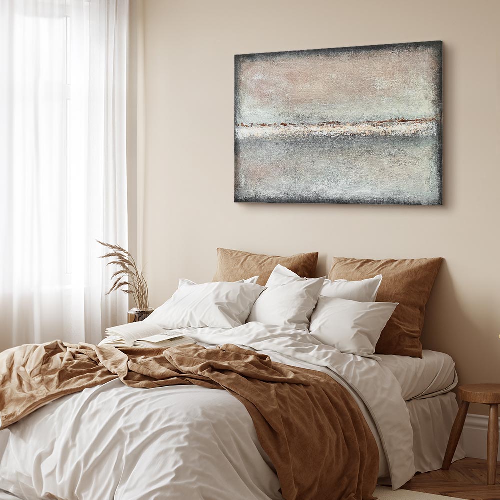 Abstract Balance of Shades Wide Canvas Print