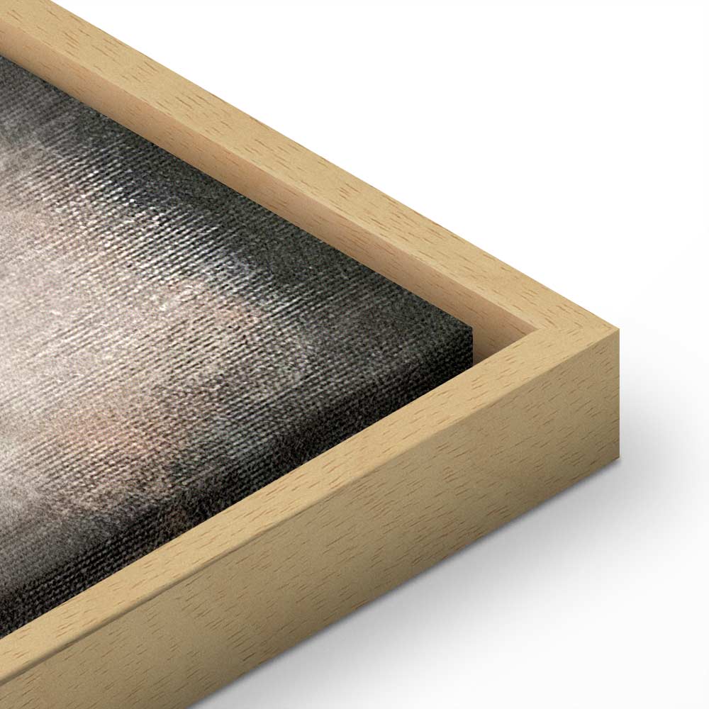 Abstract Balance of Shades Wide Canvas Print