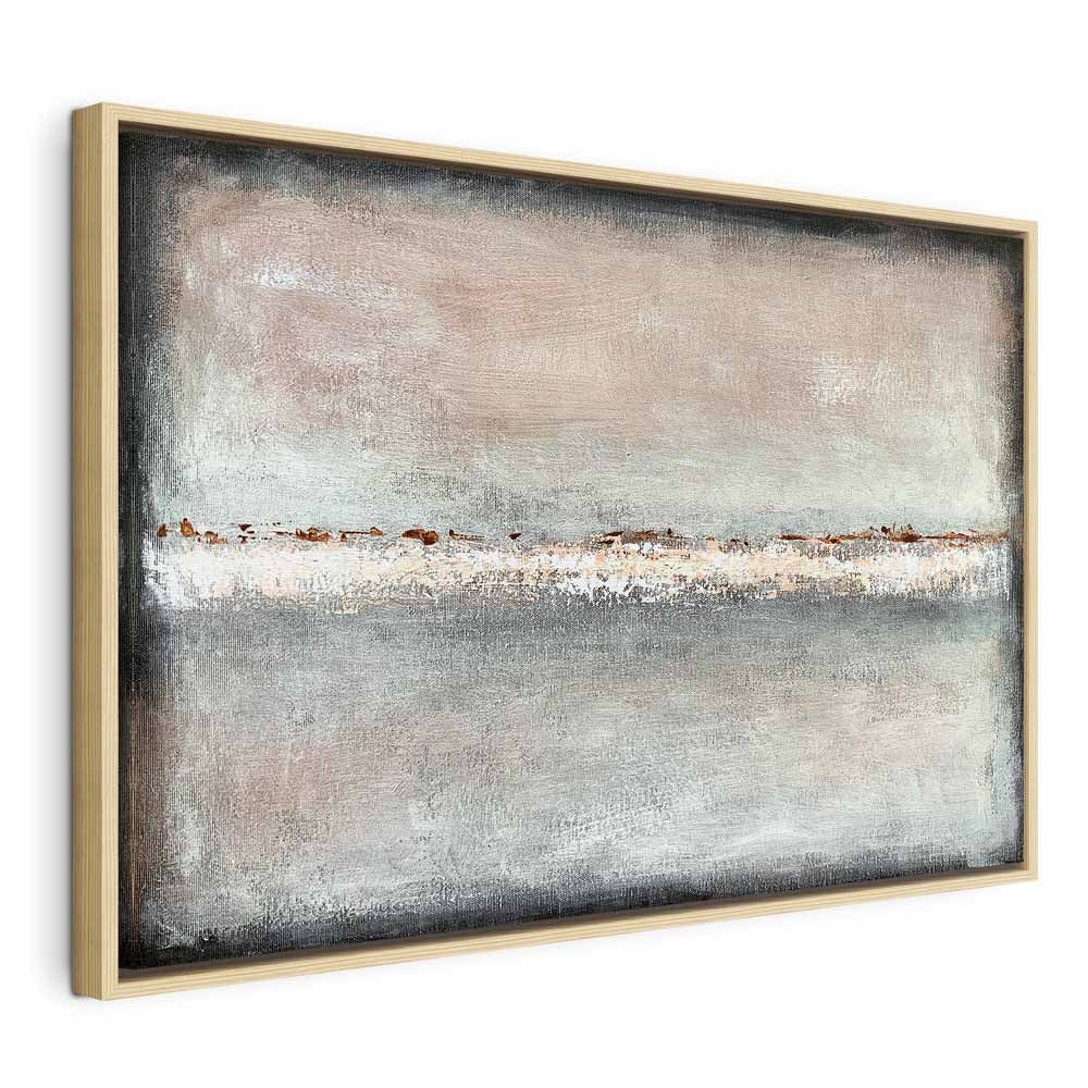 Abstract Balance of Shades Wide Canvas Print
