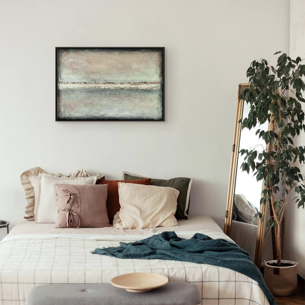 Abstract Balance of Shades Wide Canvas Print