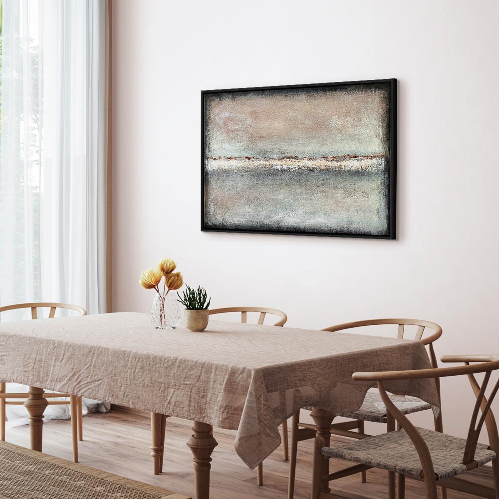 Abstract Balance of Shades Wide Canvas Print