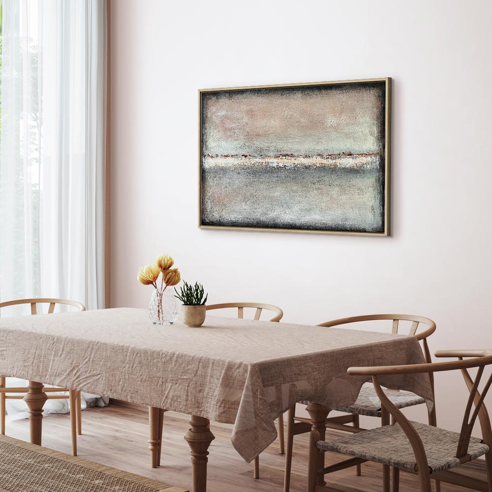 Abstract Balance of Shades Wide Canvas Print