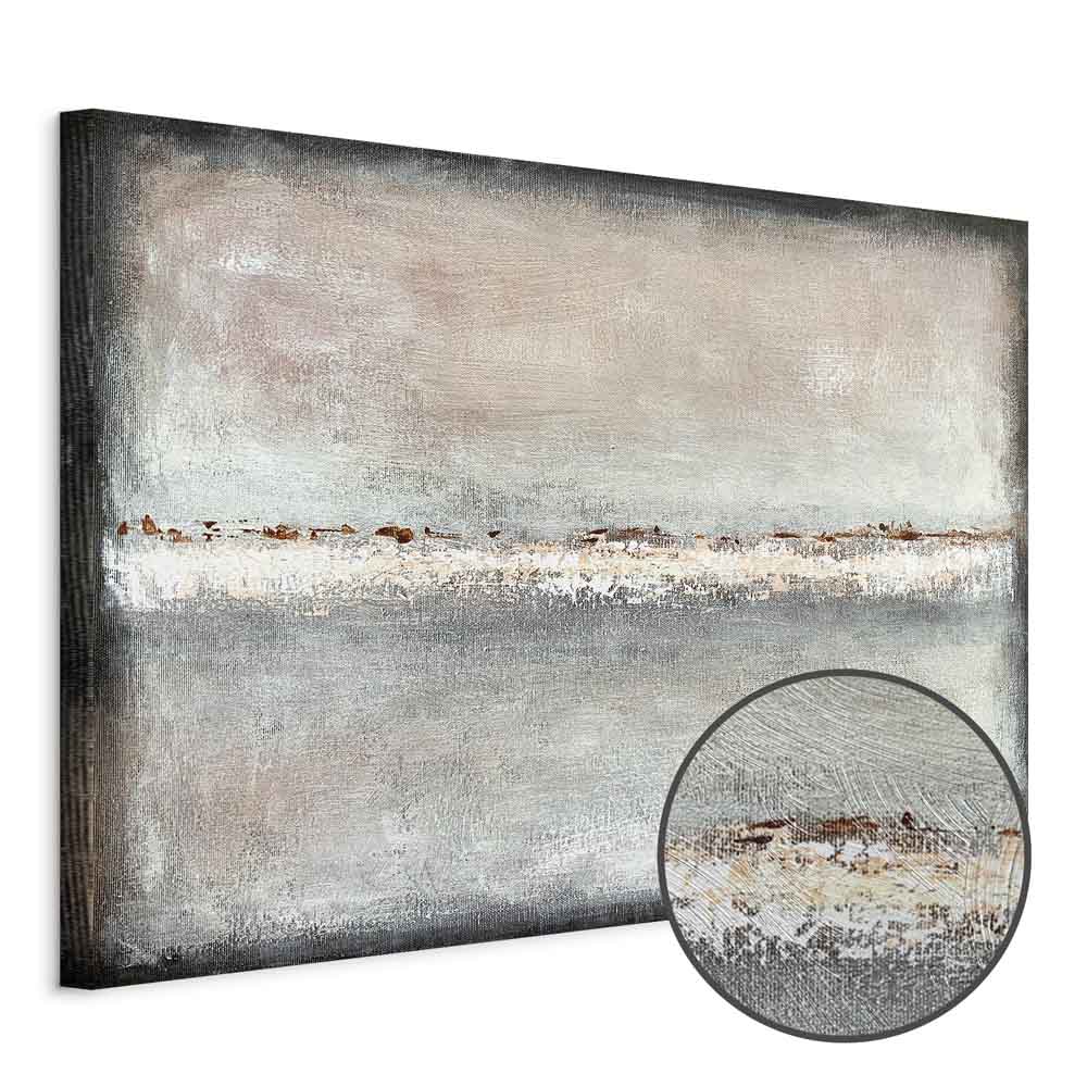 Abstract Balance of Shades Wide Canvas Print