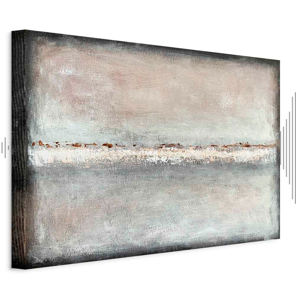 Abstract Balance of Shades Wide Canvas Print
