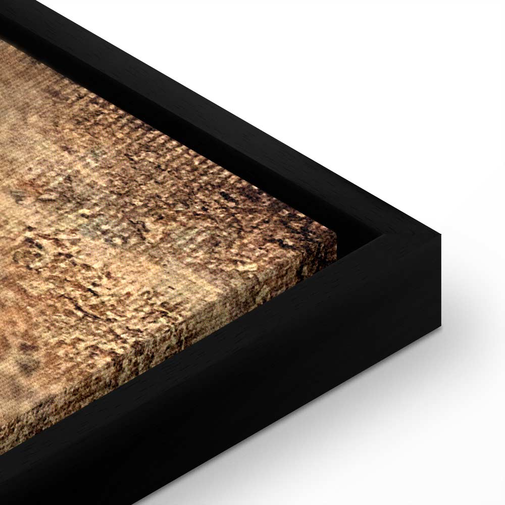 Azure Archipelago Abstract Wide Canvas Print