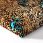 Azure Archipelago Abstract Wide Canvas Print