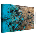 Azure Archipelago Abstract Wide Canvas Print