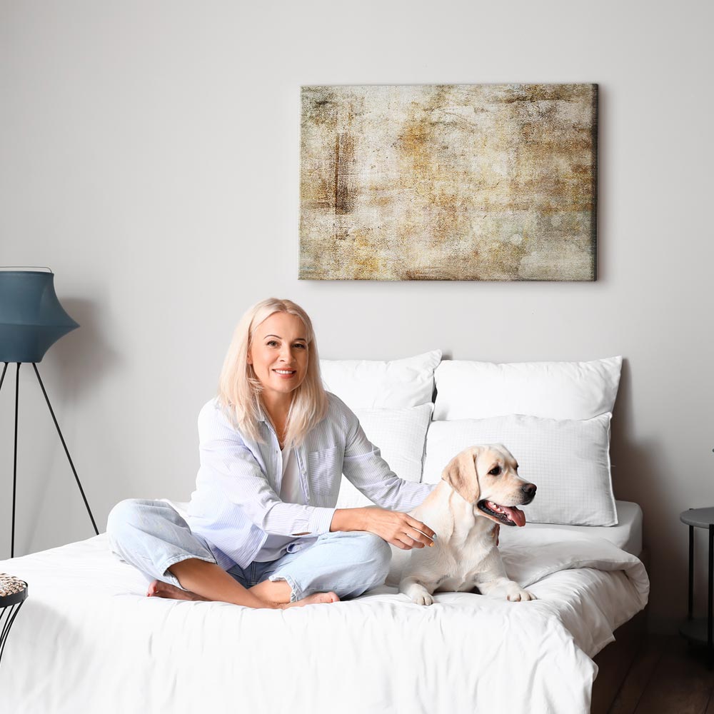 Wild Abstract Landscape Wide Canvas Print